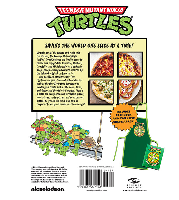 The Teenage Mutant Ninja Turtles Pizza Cookbook Gift Set