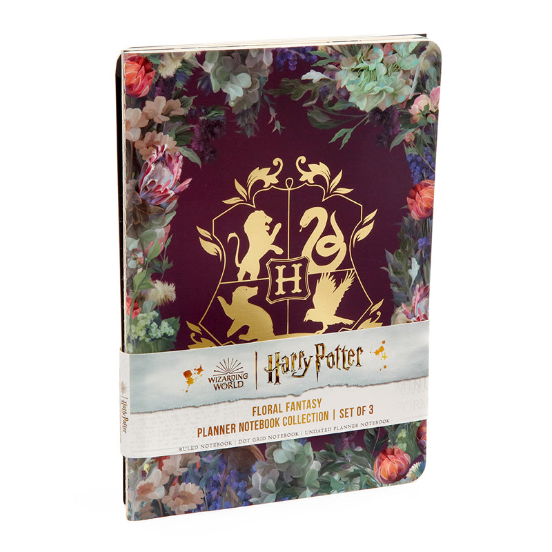 Harry Potter: Floral FantasyPlanner  Notebook Collection (Set of 3)