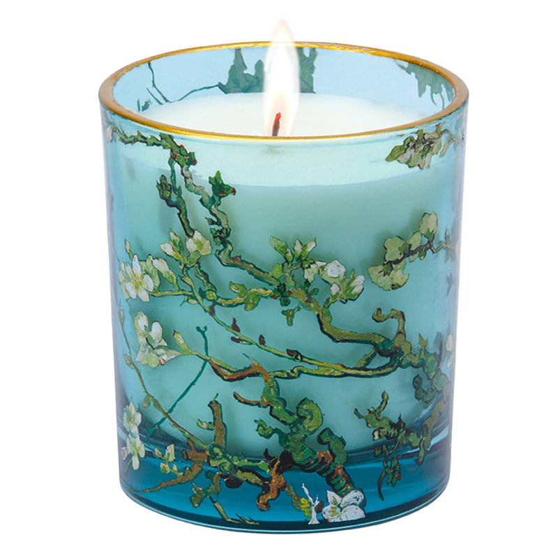 Van Gogh Almond Blossom Unscented Glass Candle