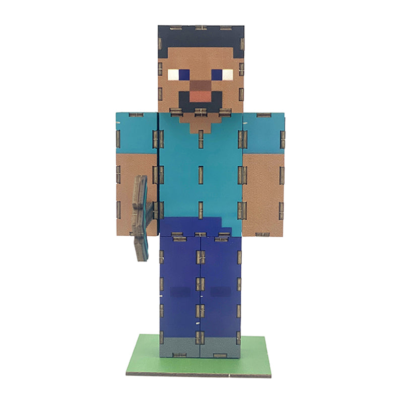IncrediBuilds: Minecraft: Steve 3D Wood Model