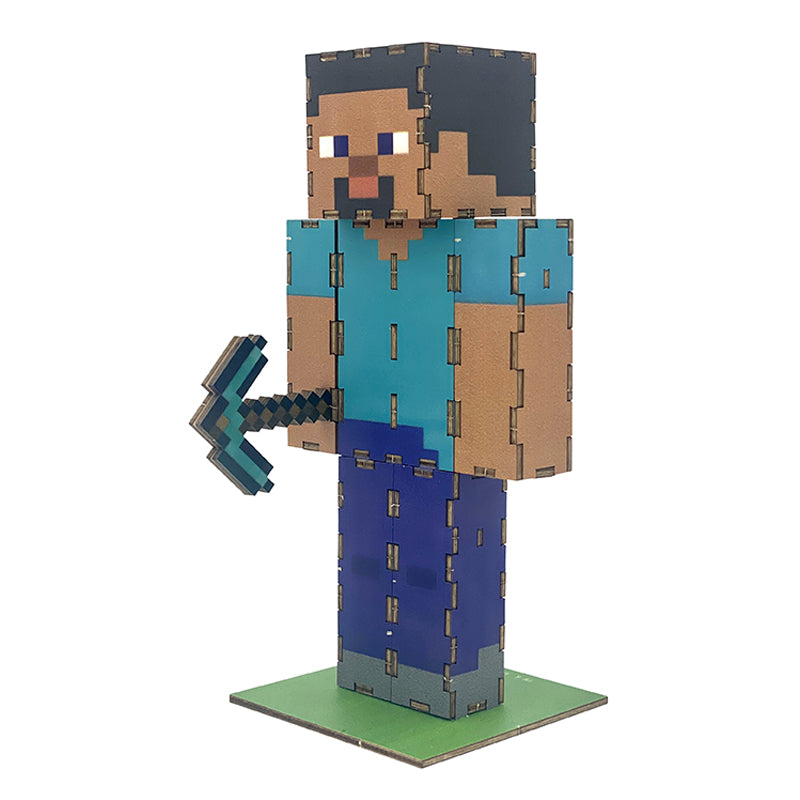 IncrediBuilds: Minecraft: Steve 3D Wood Model