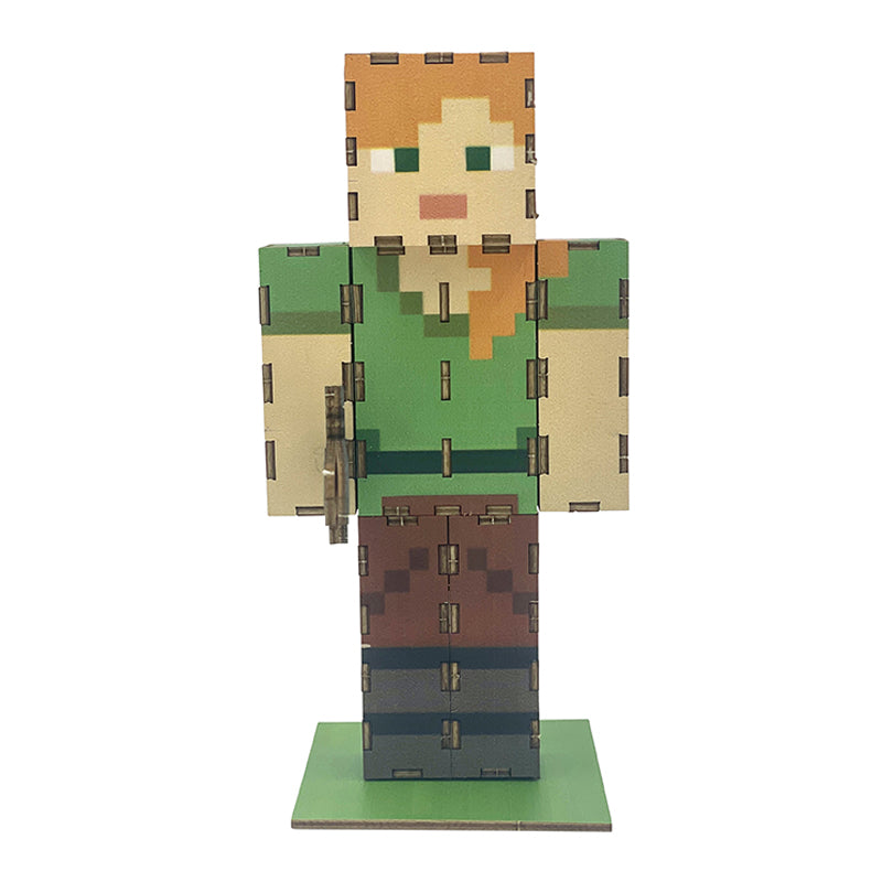 IncrediBuilds: Minecraft: Alex 3D Wood Model