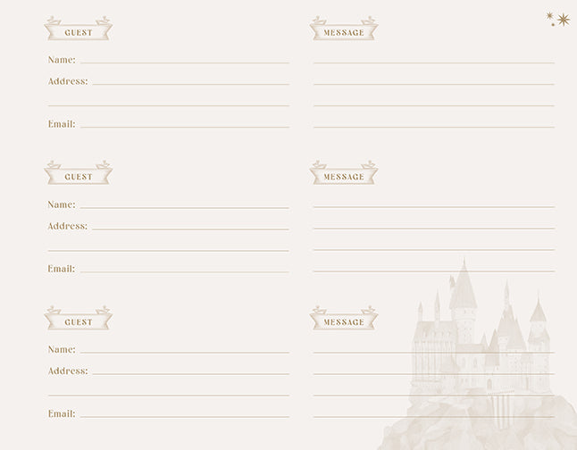 Harry Potter: Hogwarts Guest Book