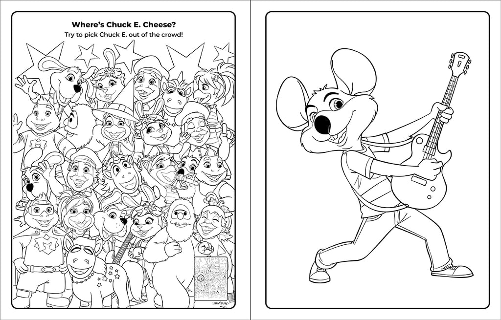 Chuck E. Cheese & Friends Coloring & Activity Book