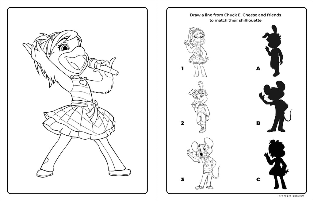 Chuck E. Cheese & Friends Coloring & Activity Book