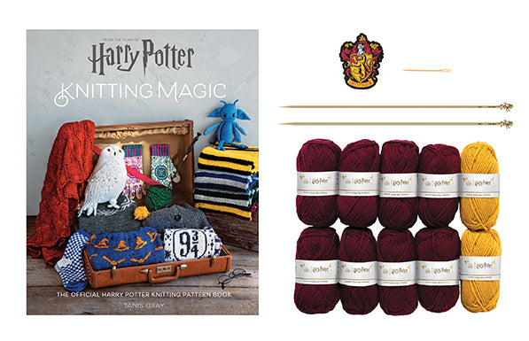 Harry Potter Knitting Magic Gift Set: Gryffindor Scarf