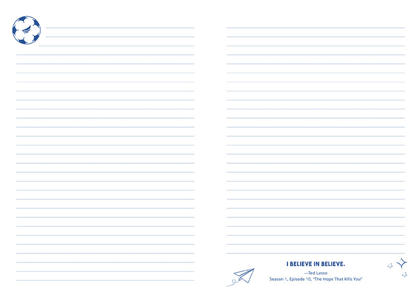 Ted Lasso: Believe Hardcover Journal