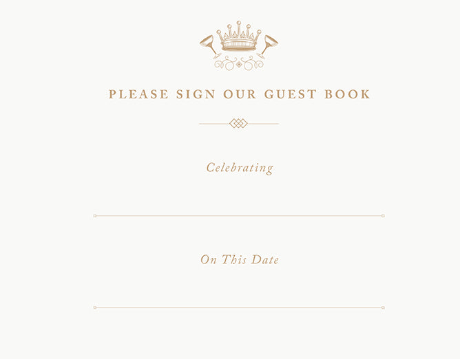 Downton Abbey Guest Book