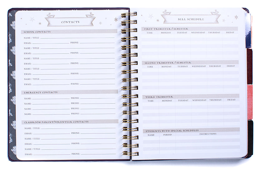 Harry Potter: Hogwarts Teacher's 12-Month Undated Planner