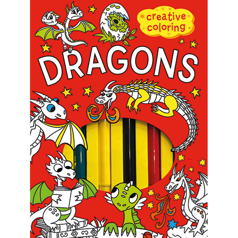 Dragons Mini-Coloring Kit