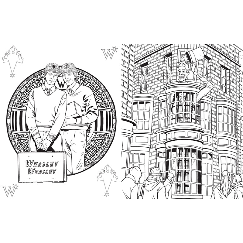 Harry Potter: Magical Places and Characters Coloring Book