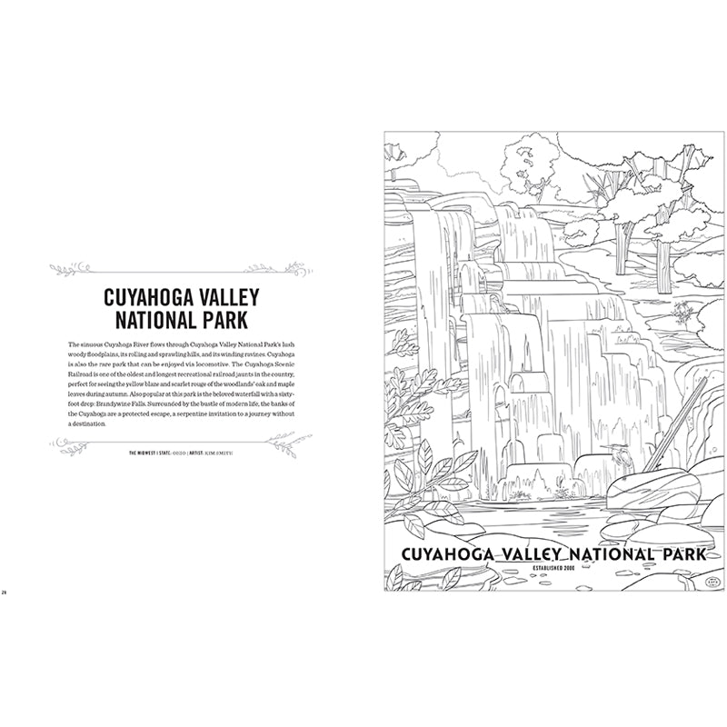 The Art of the National Parks Coloring Book Kit