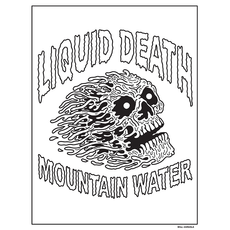 Liquid Death: The Official Coloring Book