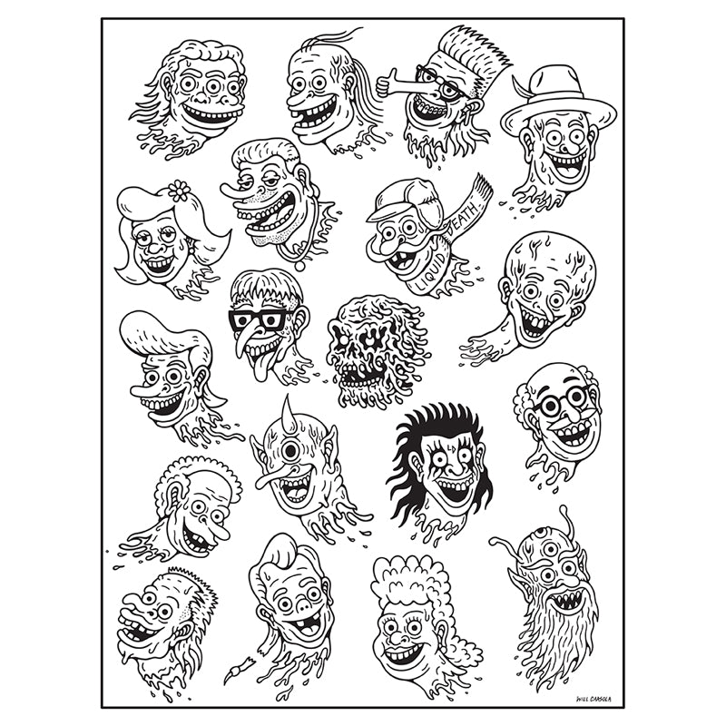 Liquid Death: The Official Coloring Book