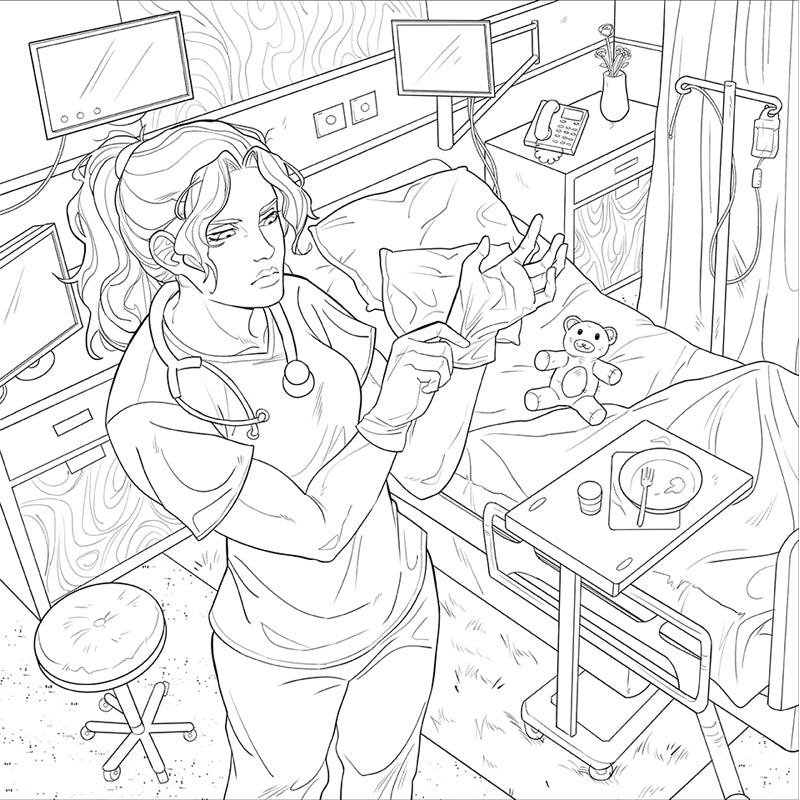 Lights Out: The Official Coloring Book