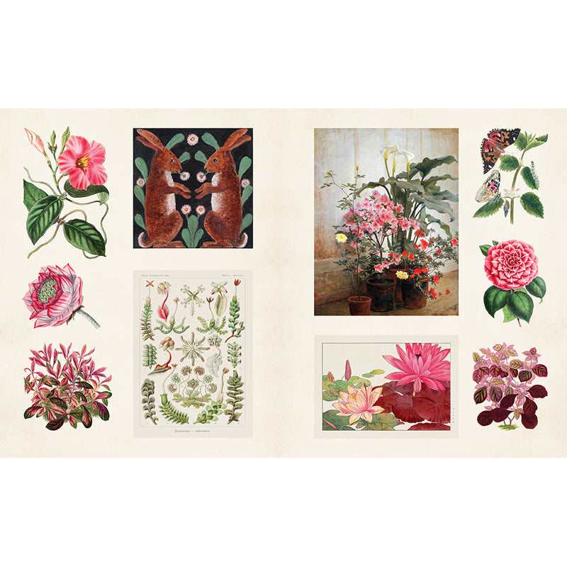 Vintage Botanical Sticker Book