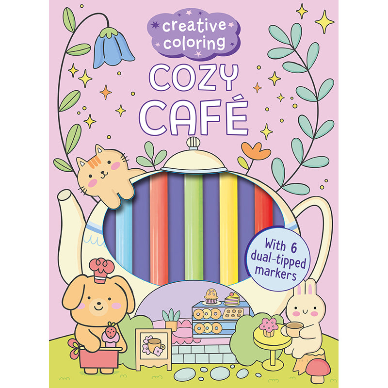 Creative Coloring: Cozy Café Mini-Coloring Kit