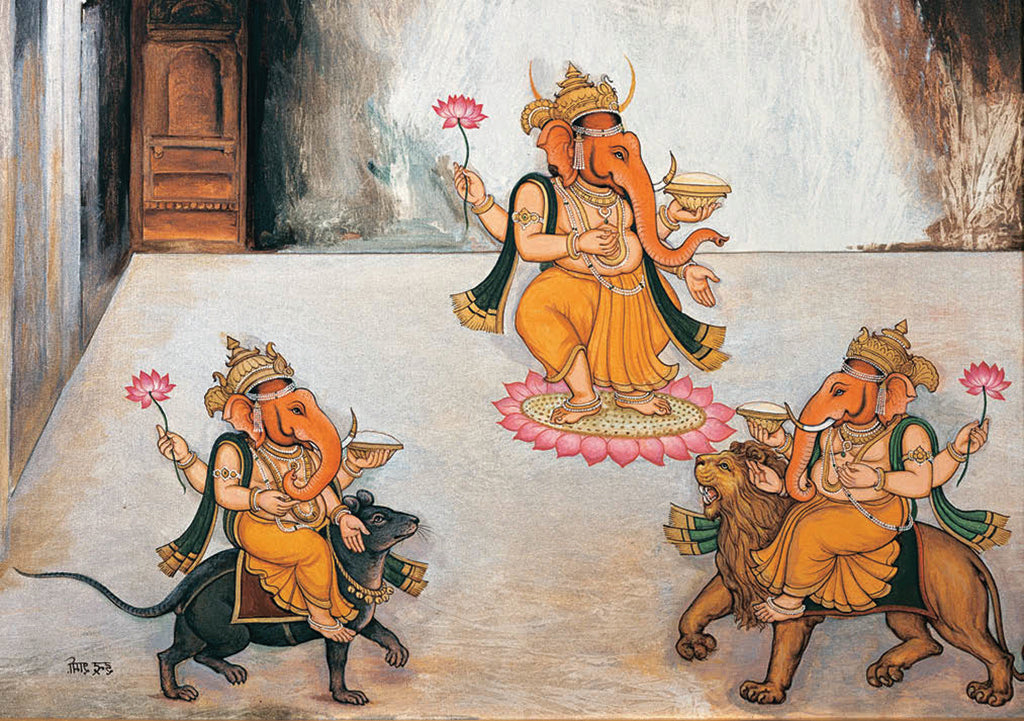 Ganesh Art Postcard Book