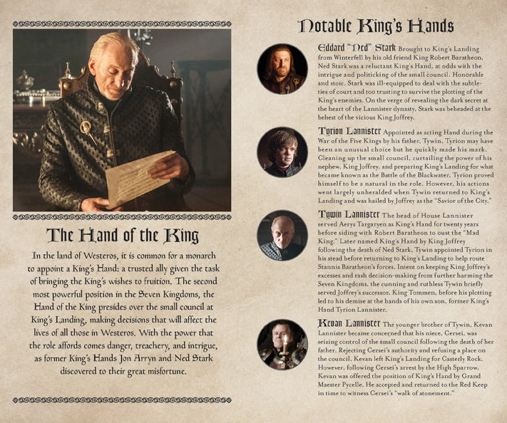 Game of Thrones: Hand of the King Hardcover Ruled Journal