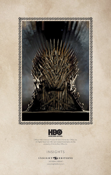 Game of Thrones: Iron Throne Hardcover Ruled Journal