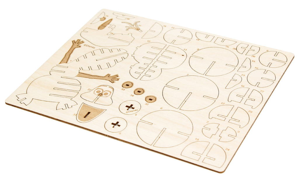 IncrediBuilds: Disney Frozen: Olaf Book and 3D Wood Model