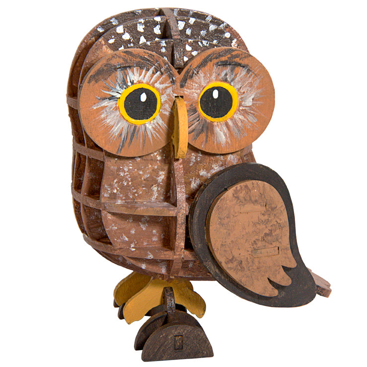 IncrediBuilds: Owl 3D Wood Model