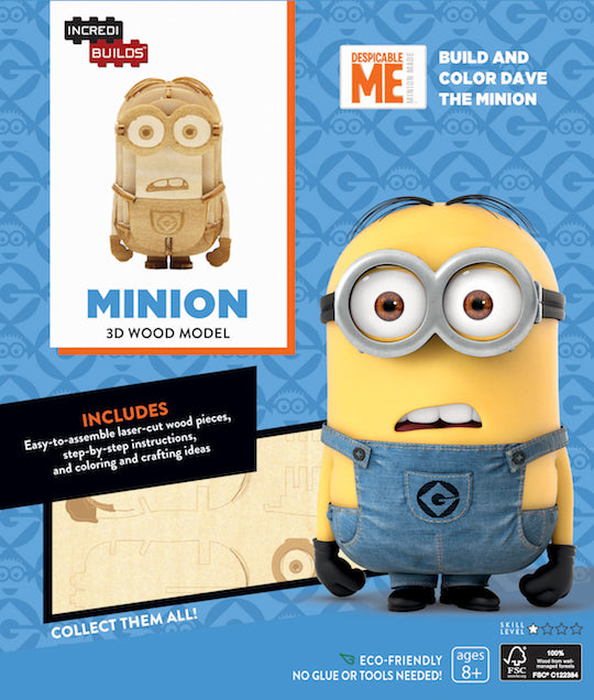IncrediBuilds: Minions 3D Wood Model