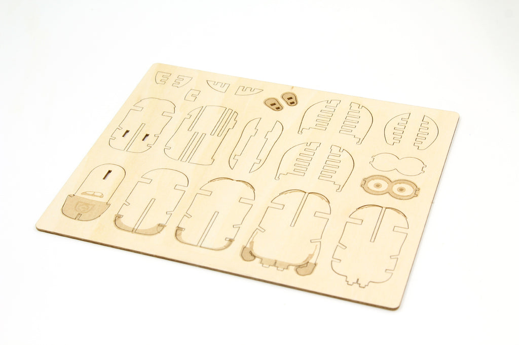 IncrediBuilds: Minions 3D Wood Model