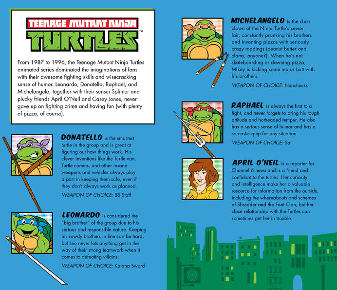 Teenage Mutant Ninja Turtles Retro Hardcover Ruled Journal