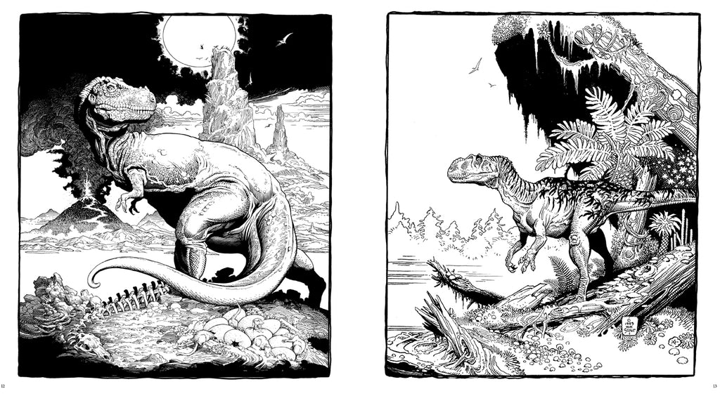 Dinosaurs: A Coloring Book by William Stout