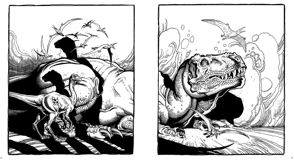 Dinosaurs: A Coloring Book by William Stout