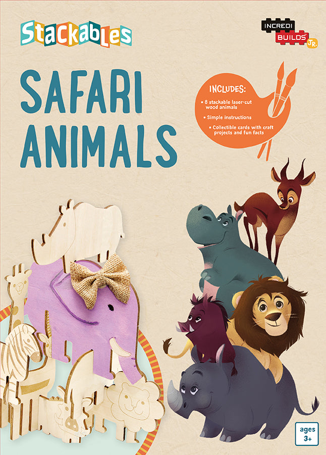 IncrediBuilds Jr.: Stackables: Safari Animals