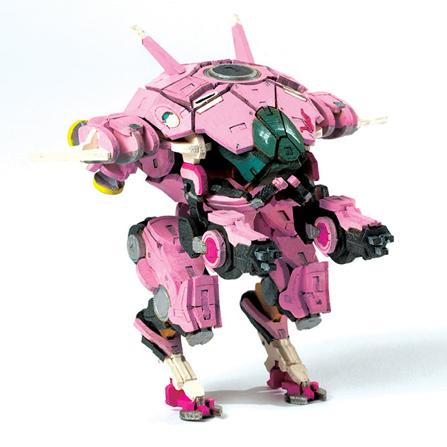 IncrediBuilds: Overwatch: D.Va's MEKA 3D Wood Model and Poster