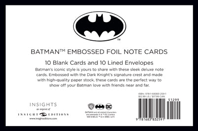 DC Comics: Batman Foil Note Cards (Set of 10)