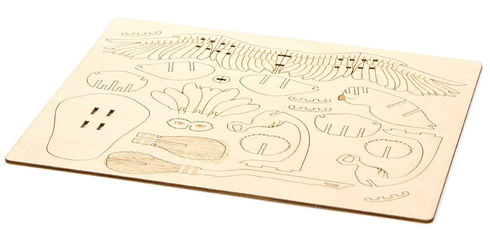 IncrediBuilds: Harry Potter: Hedwig Book and 3D Wood Model