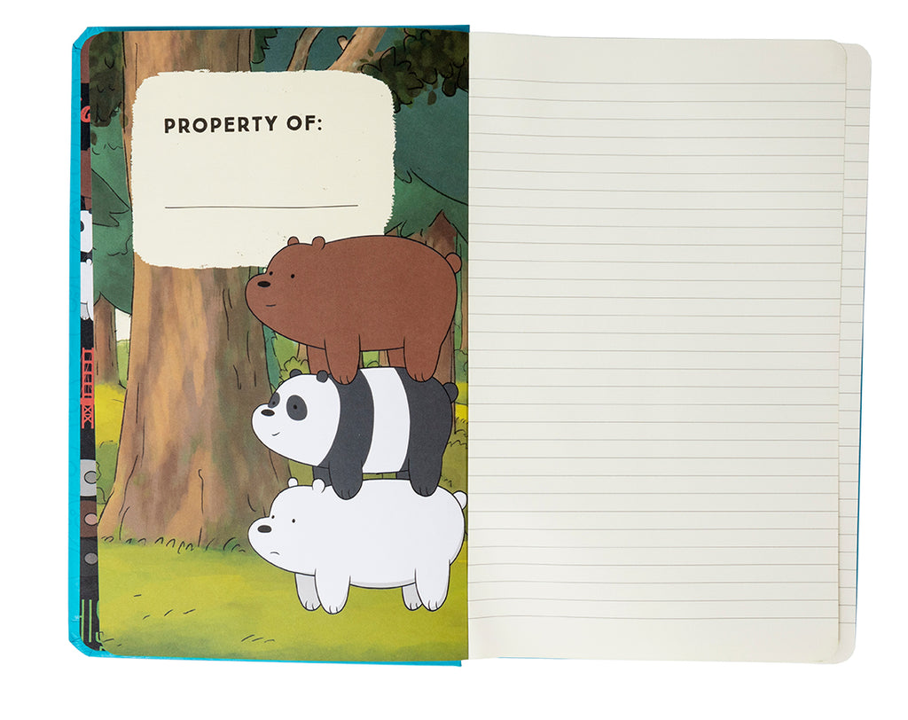 We Bare Bears Hardcover Ruled Journal