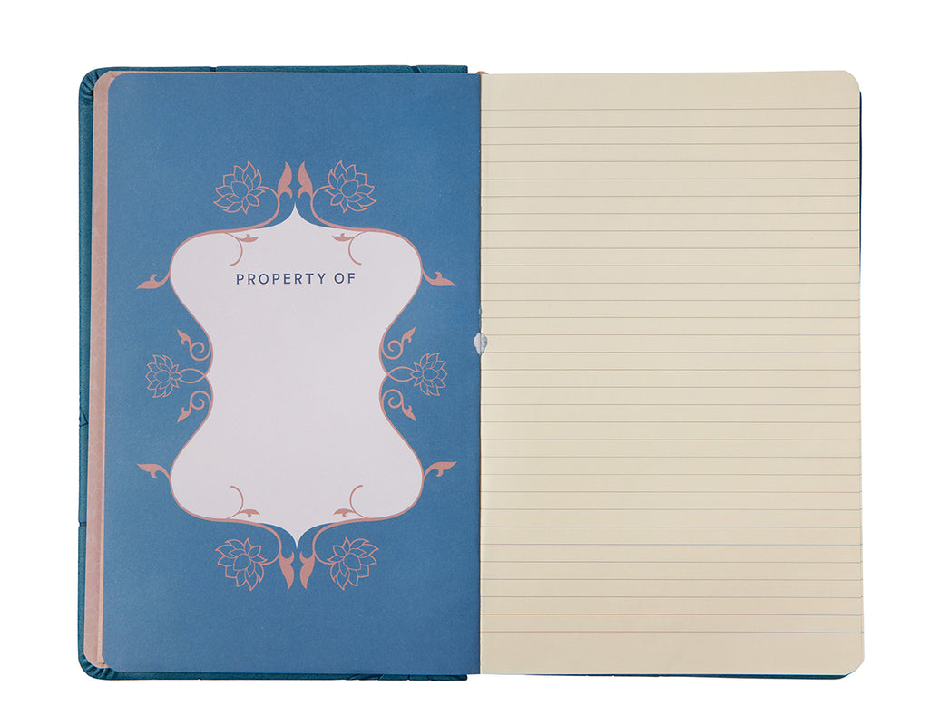 Lotus Hardcover Ruled Journal