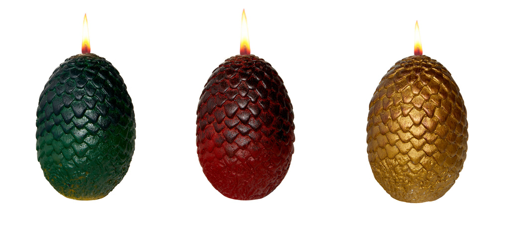 Game of Thrones: Sculpted Dragon Egg Candles (Set of 3)