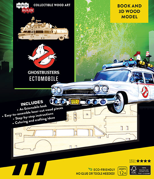 IncrediBuilds: Ghostbusters: Ectomobile Book and 3D Wood Model