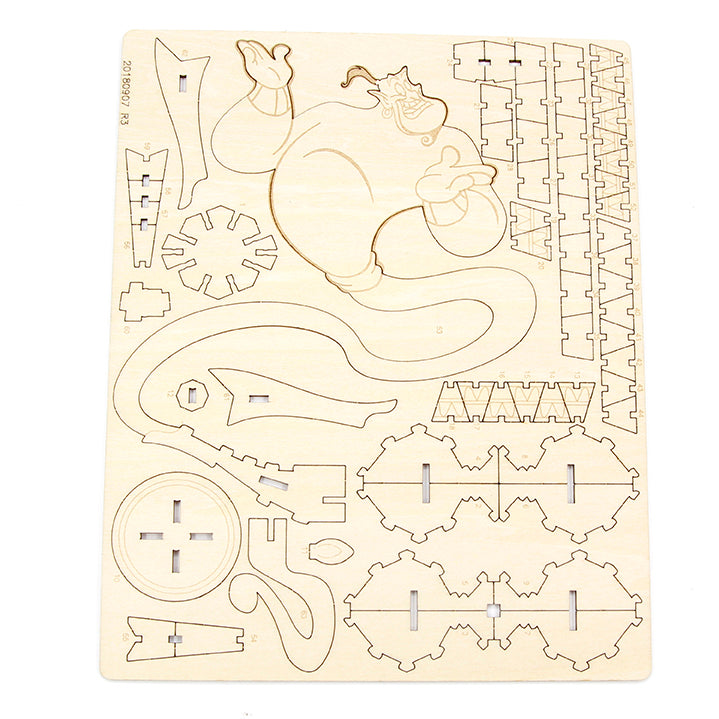 IncrediBuilds: Disney's Aladdin: Genie Book and 3D Wood Model