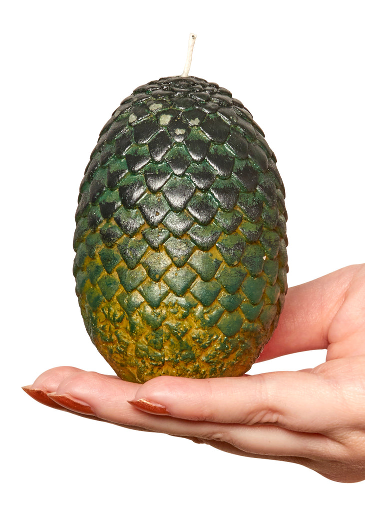 Game of Thrones: Sculpted Dragon Egg Candle (Green)