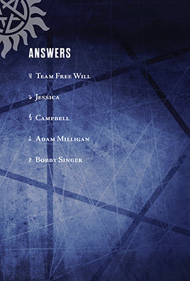 Supernatural Pop Quiz Trivia Deck