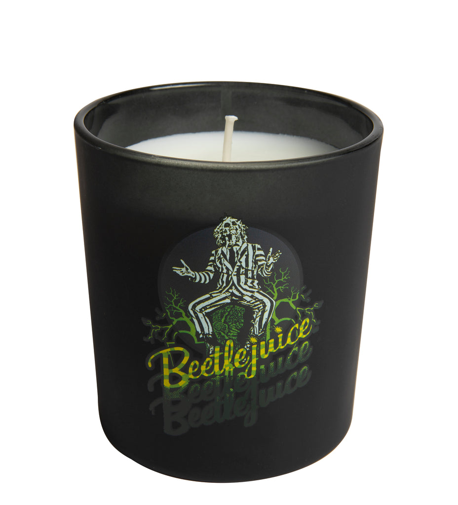 Beetlejuice Glass Candle