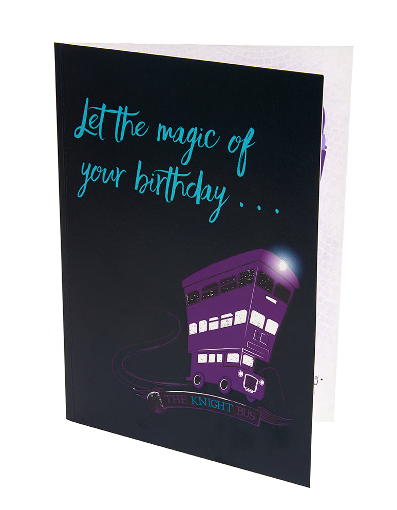 Harry Potter: Knight Bus Birthday Signature Pop-Up Card