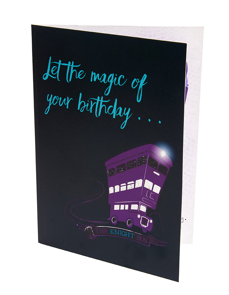 Harry Potter: Knight Bus Birthday Signature Pop-Up Card
