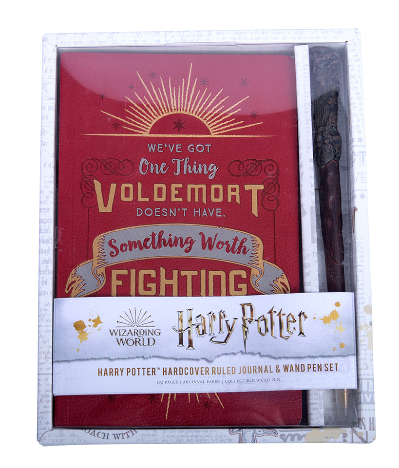 Harry Potter: Harry Potter Hardcover Ruled Journal and Wand Pen Set