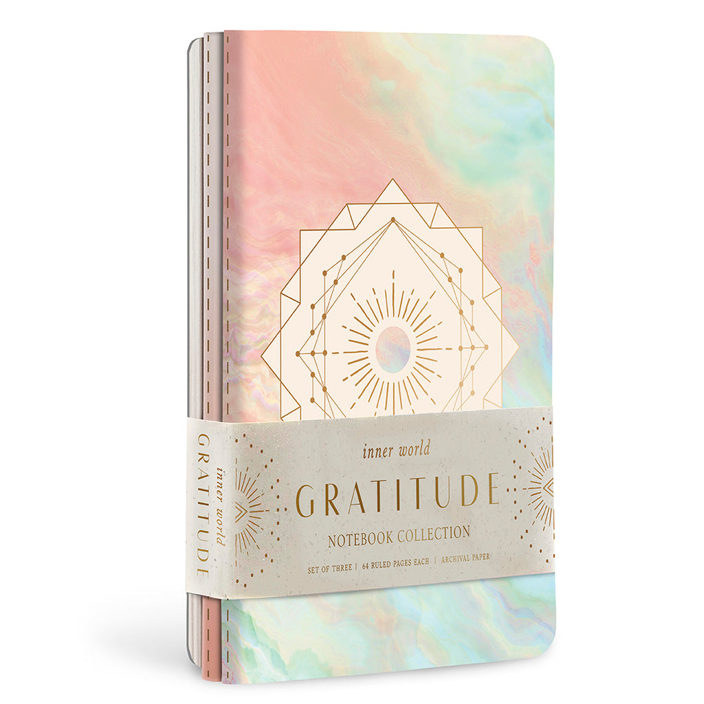 Gratitude Sewn Notebook Collection (Set of 3)