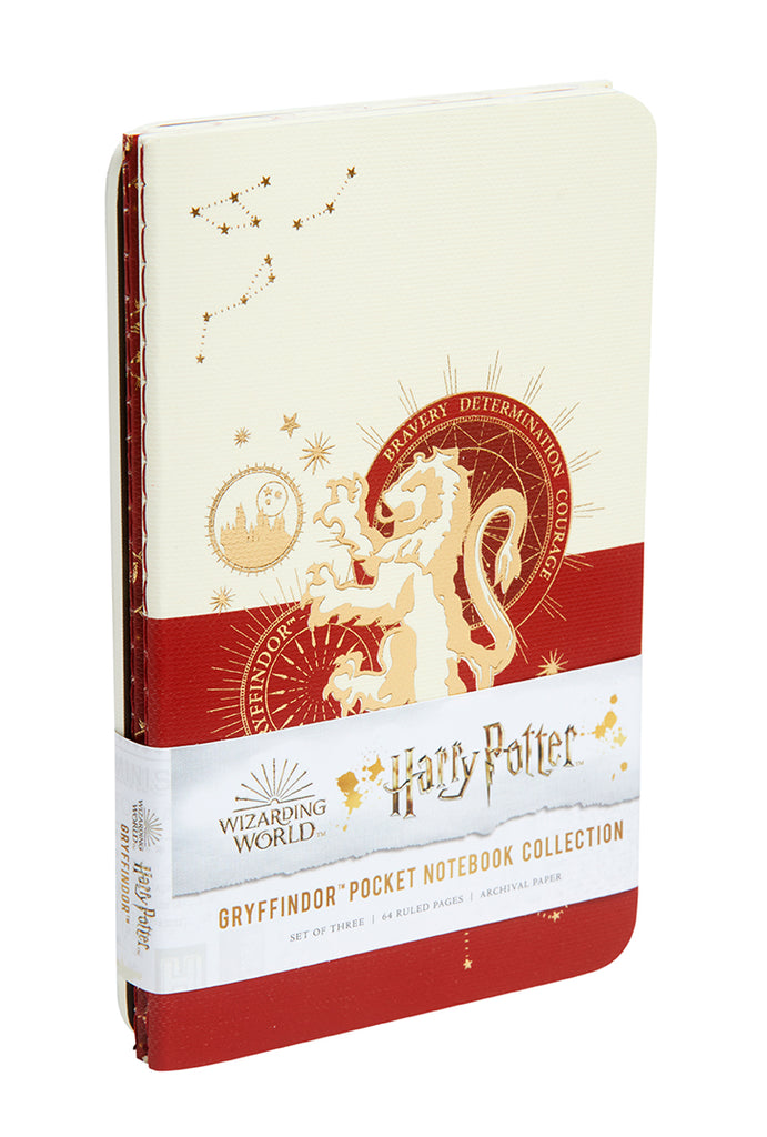 Harry Potter: Gryffindor Constellation Sewn Pocket Notebook Collection (Set of 3)