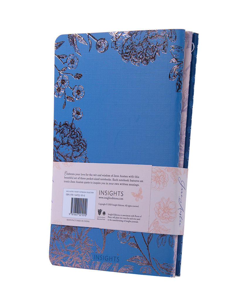 Jane Austen Sewn Pocket Notebook Collection (Set of 3)