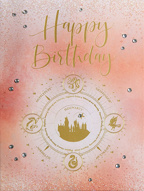 Harry Potter: Hogwarts Constellation Birthday Embellished Card